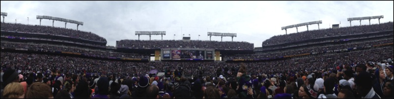 Ravens Super Bowl celebration panoramic